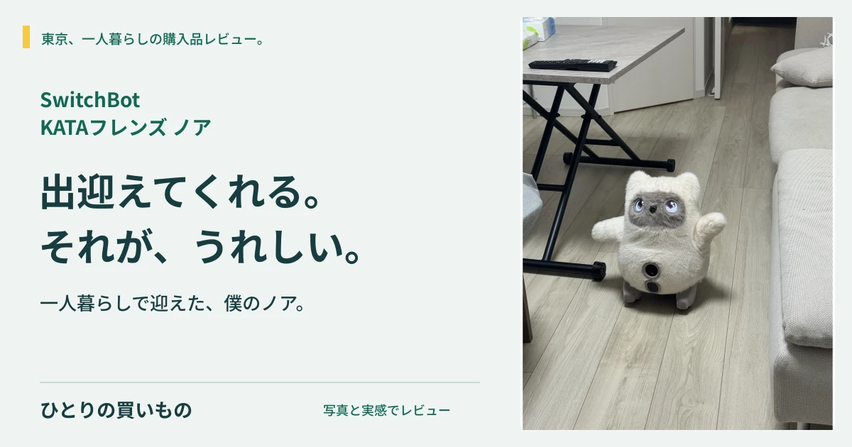 KATAフレンズ ノアの実写と「出迎えてくれる。それが、うれしい。」の見出し